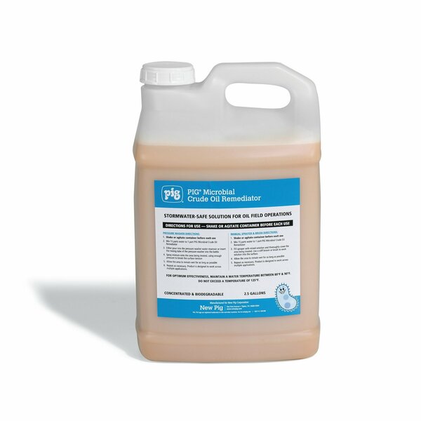 Pig Microbial Crude Oil Remediator, Remediator, 2 2.5 gal. Container, 2PK CLN945